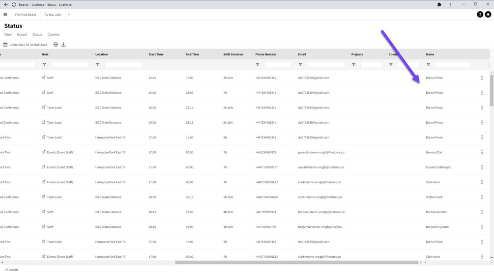 Advanced Table Features